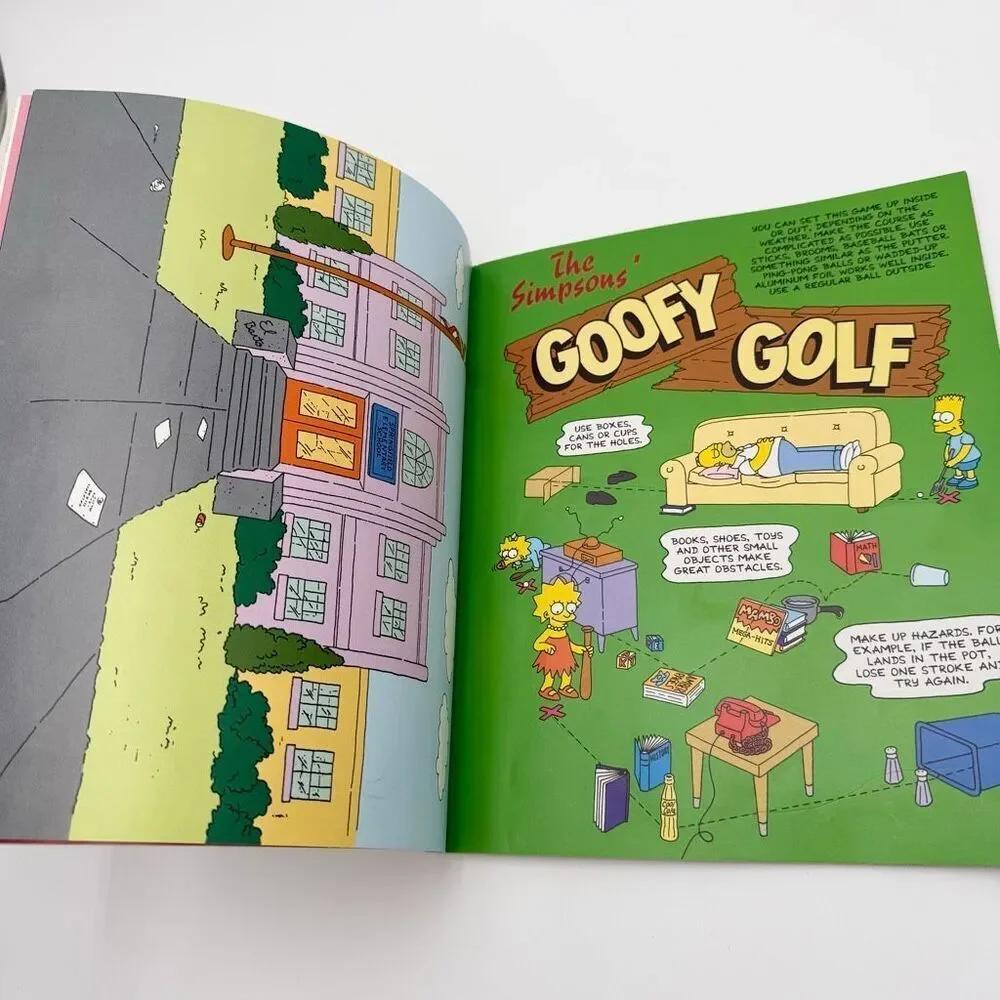 The Simpsons Rainy Day Fun Book Activity Book Vintage 1991 Almost New